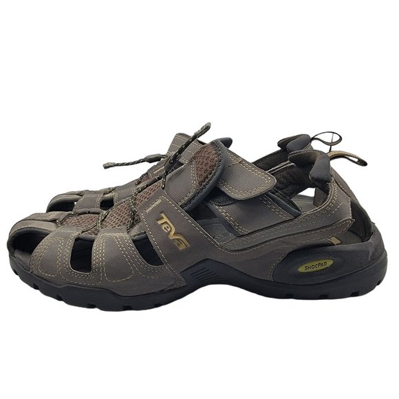 Teva Forebay Mens 12 Brown Fisherman Sport Hiking Sandals ShocPad 1001116 main image 5